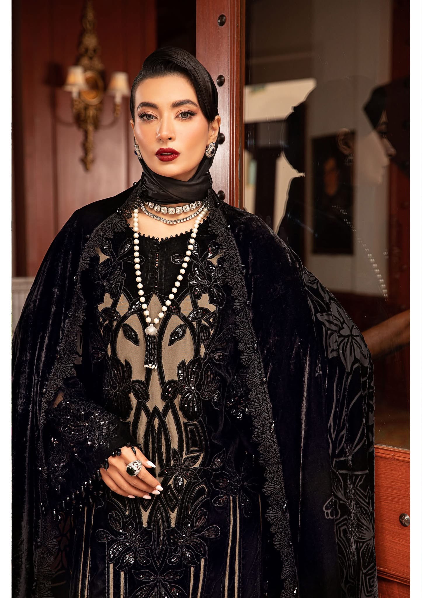 MARIA B Unstitched Winter Luxe' 24 | code LN-1205