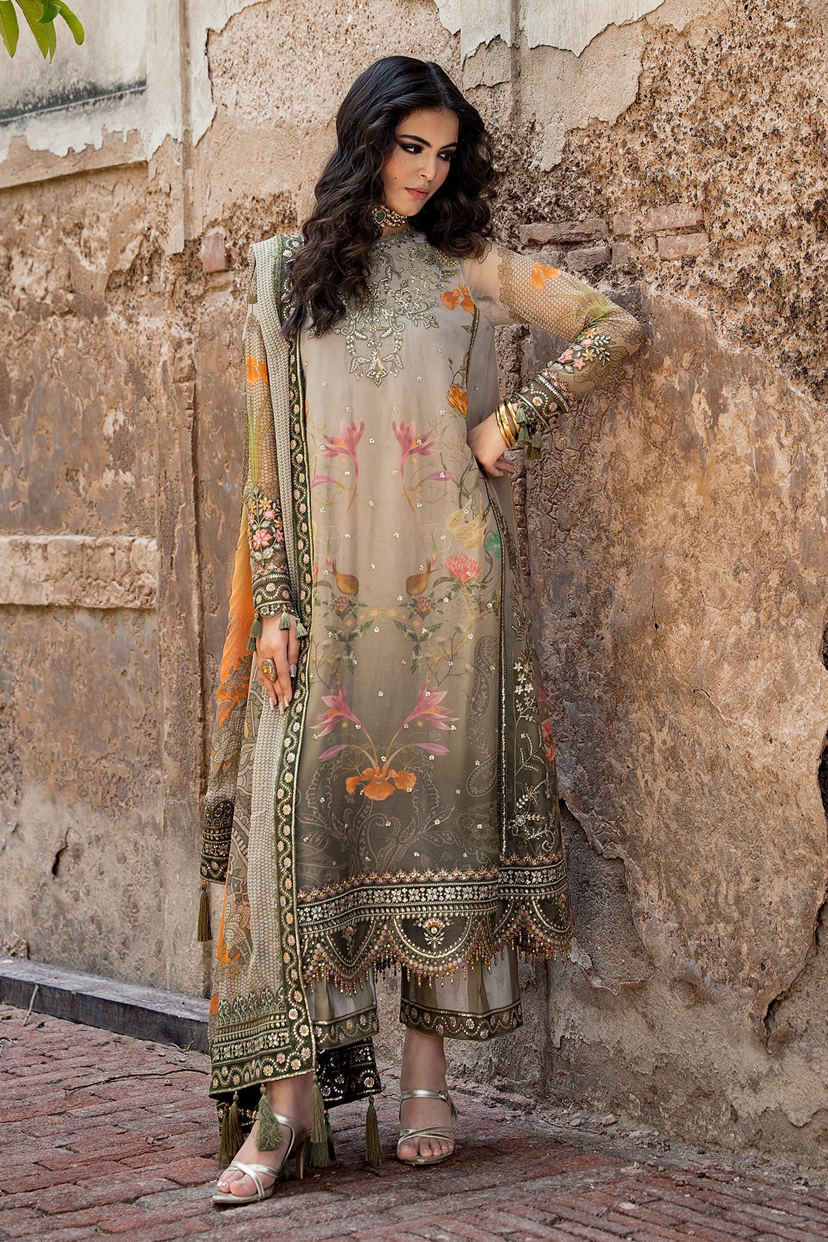 Charizma 3-PC Unstitched Embroidered Chiffon Collection VSLW6-07