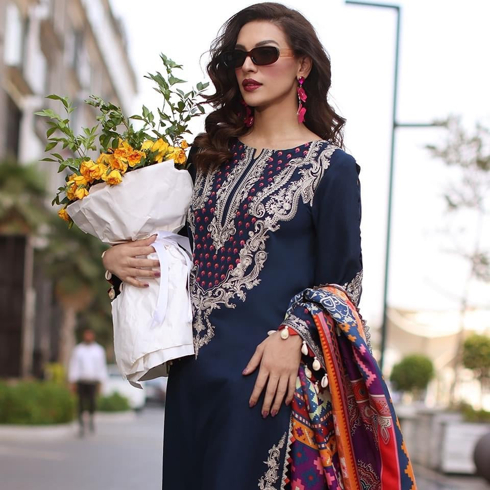 3-PC UNSTITCHED EMBROIDERED LEATHER WITH PRINTED WOOL SHAWL PS4-14