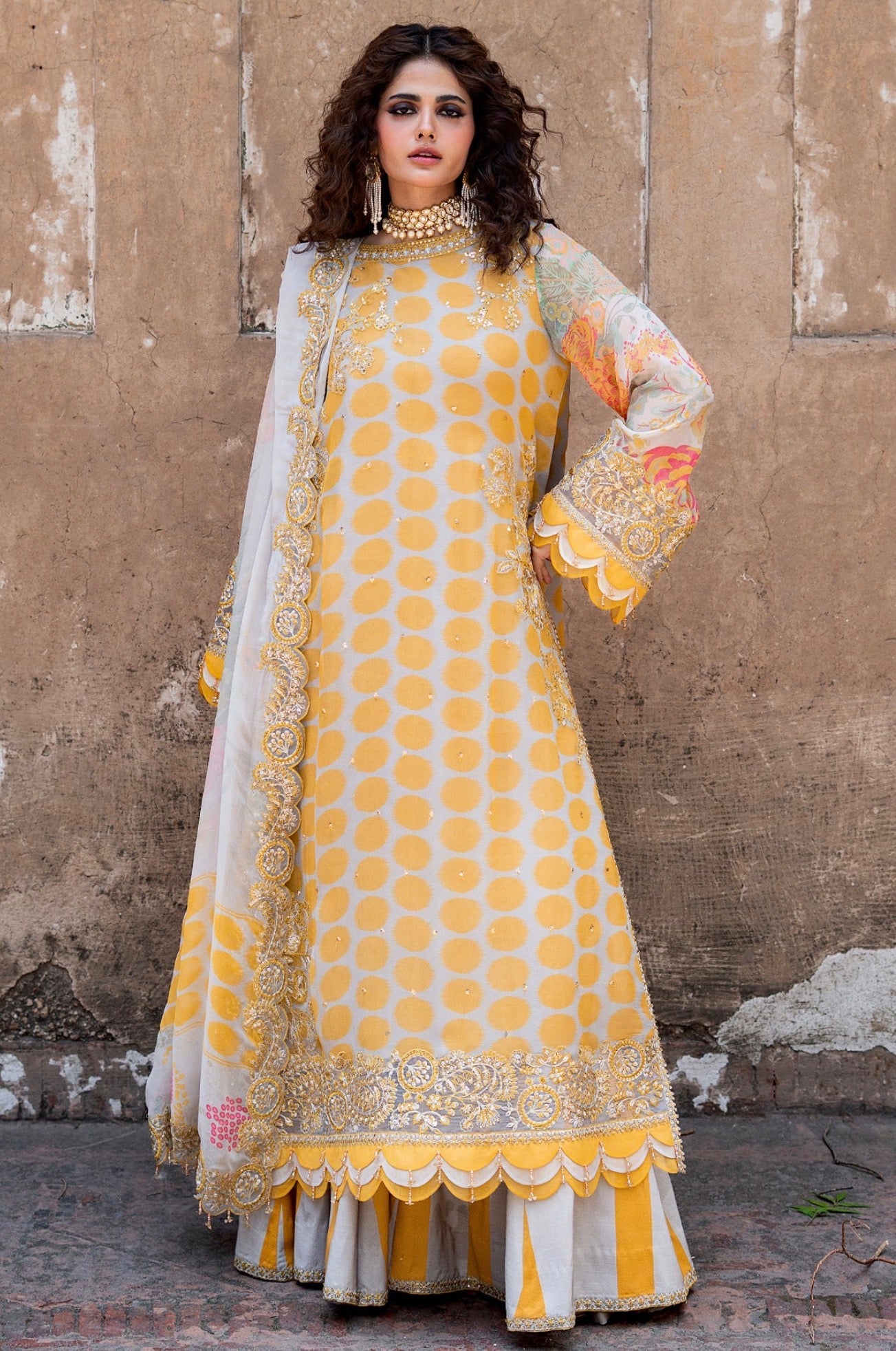 3-PC UNSTITCHED EMBROIDERED CHIFFON COLLECTION VSLW6-10