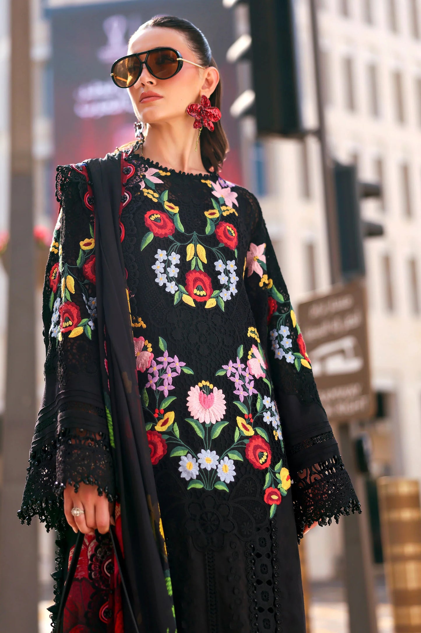 3 Piece Unstitched Embroidered Jacquard Lawn Sui