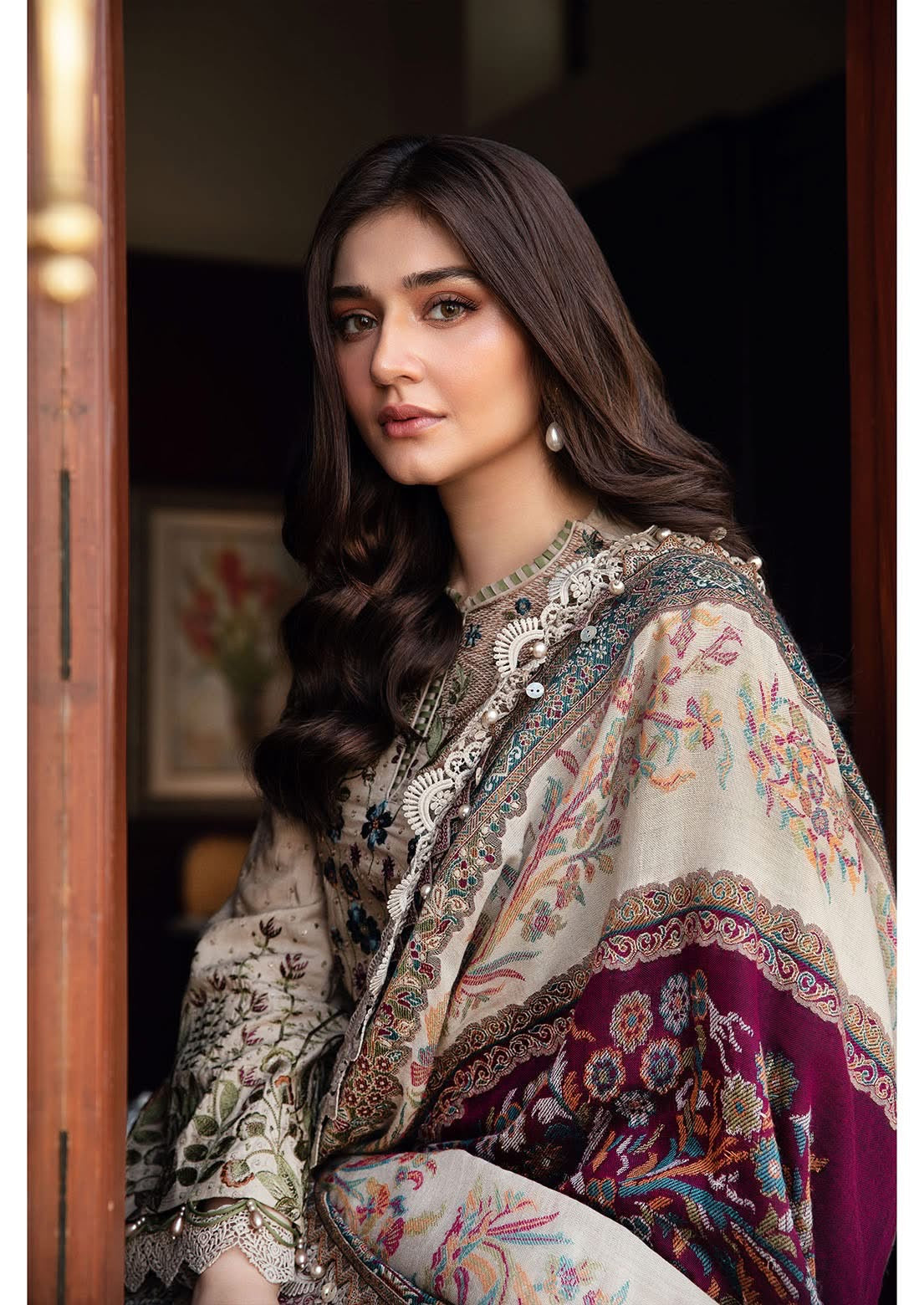 MARIA B                                  Unstitched Winter Luxe' 24 | 
Code: LN-1211