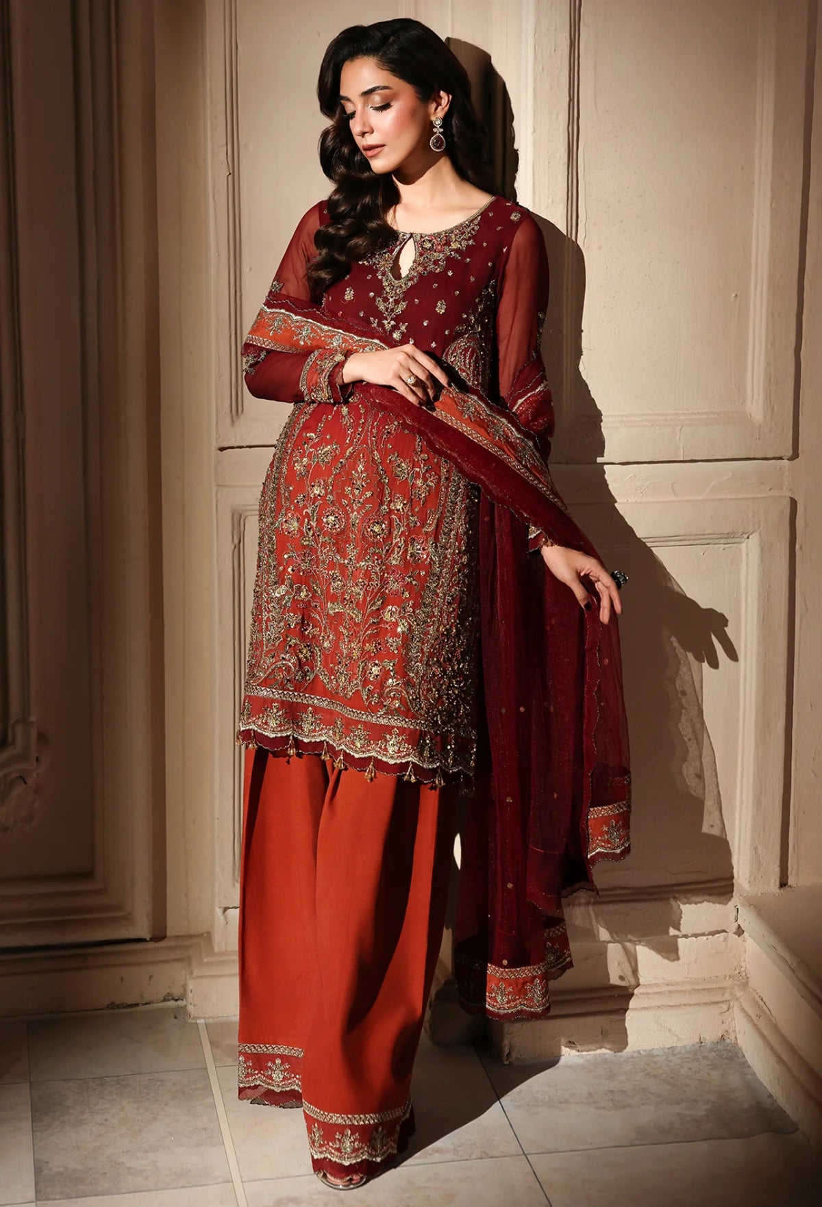 DASTAN-E-JASHAN 3-PC UNSTITCHED EMBROIDERED LUXURY CHIFFON DJW6-08