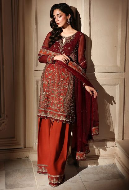 DASTAN-E-JASHAN 3-PC UNSTITCHED EMBROIDERED LUXURY CHIFFON DJW6-08
