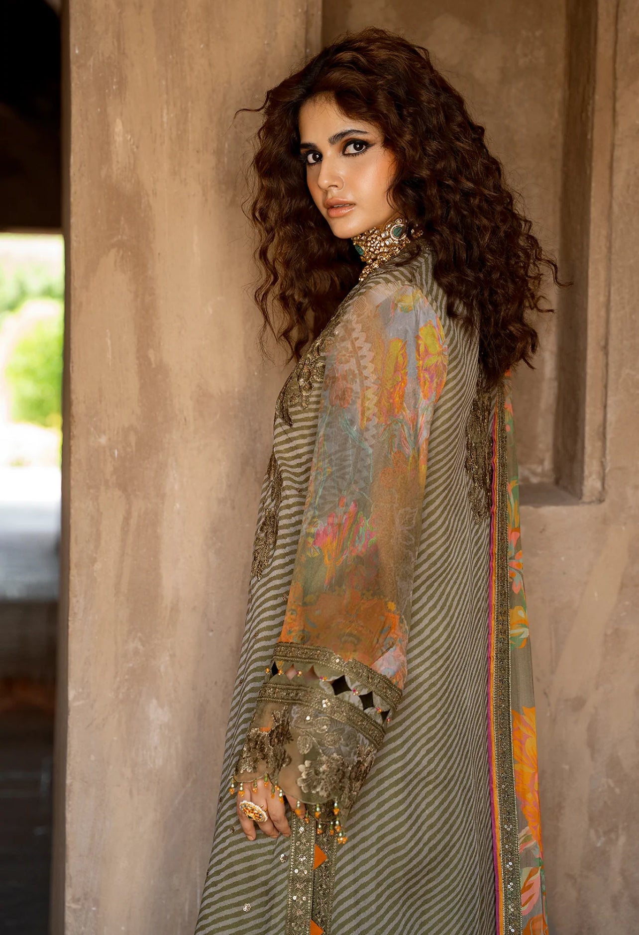 3-PC UNSTITCHED EMBROIDERED CHIFFON COLLECTION VSLW6-05