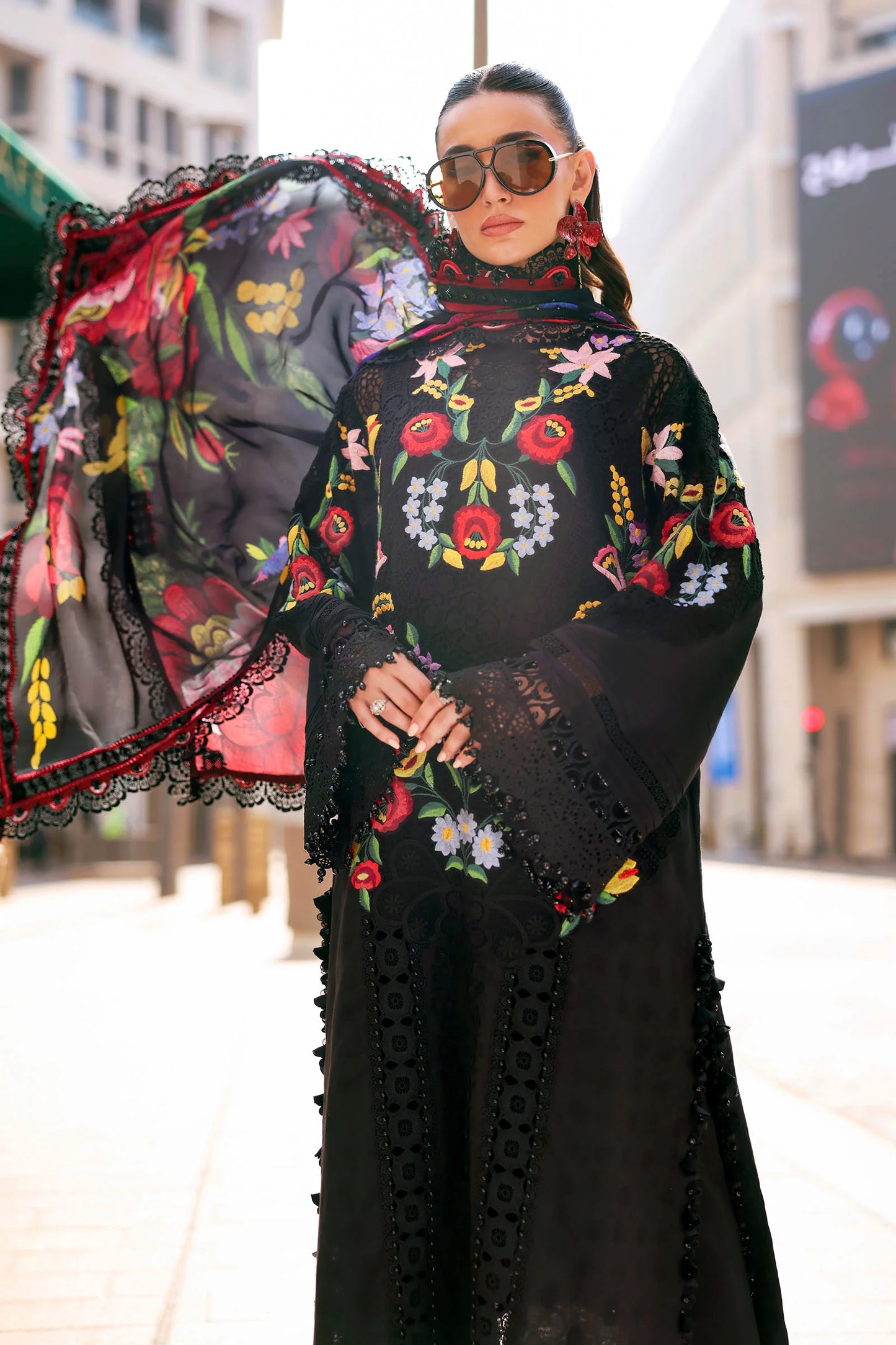 3 Piece Unstitched Embroidered Jacquard Lawn Sui