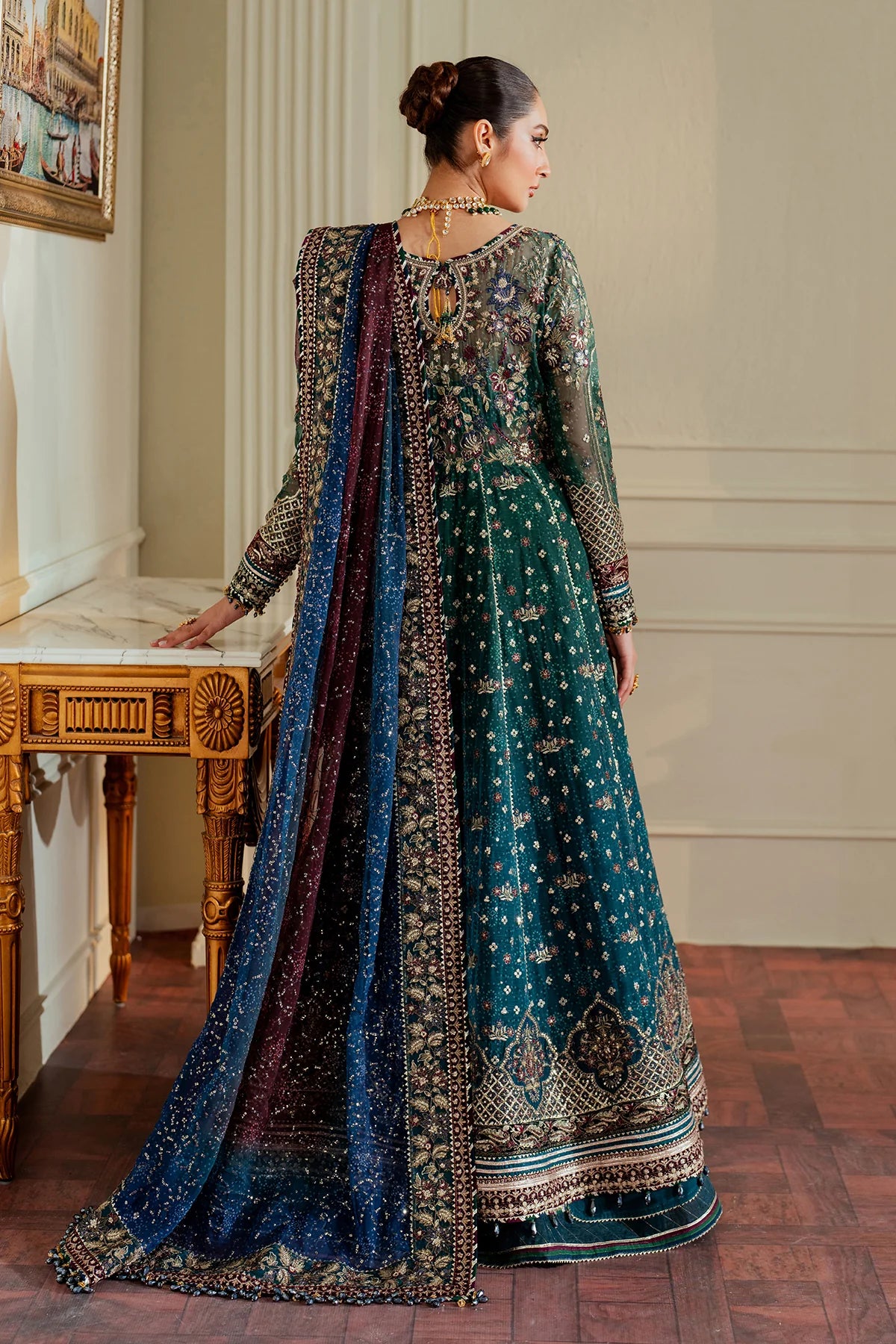 EMBROIDERED CHIFFON CH13-03 UNSTITCHED