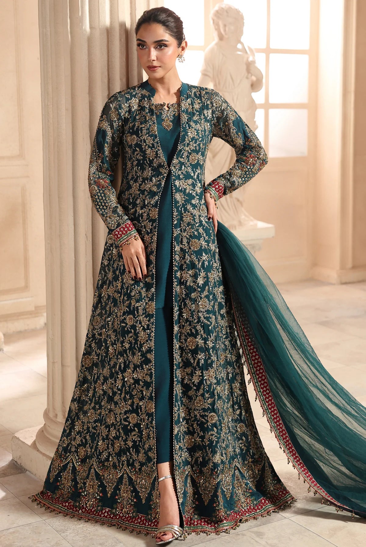 DASTAN-E-JASHAN 3-PC UNSTITCHED EMBROIDERED LUXURY CHIFFON DJW6-05