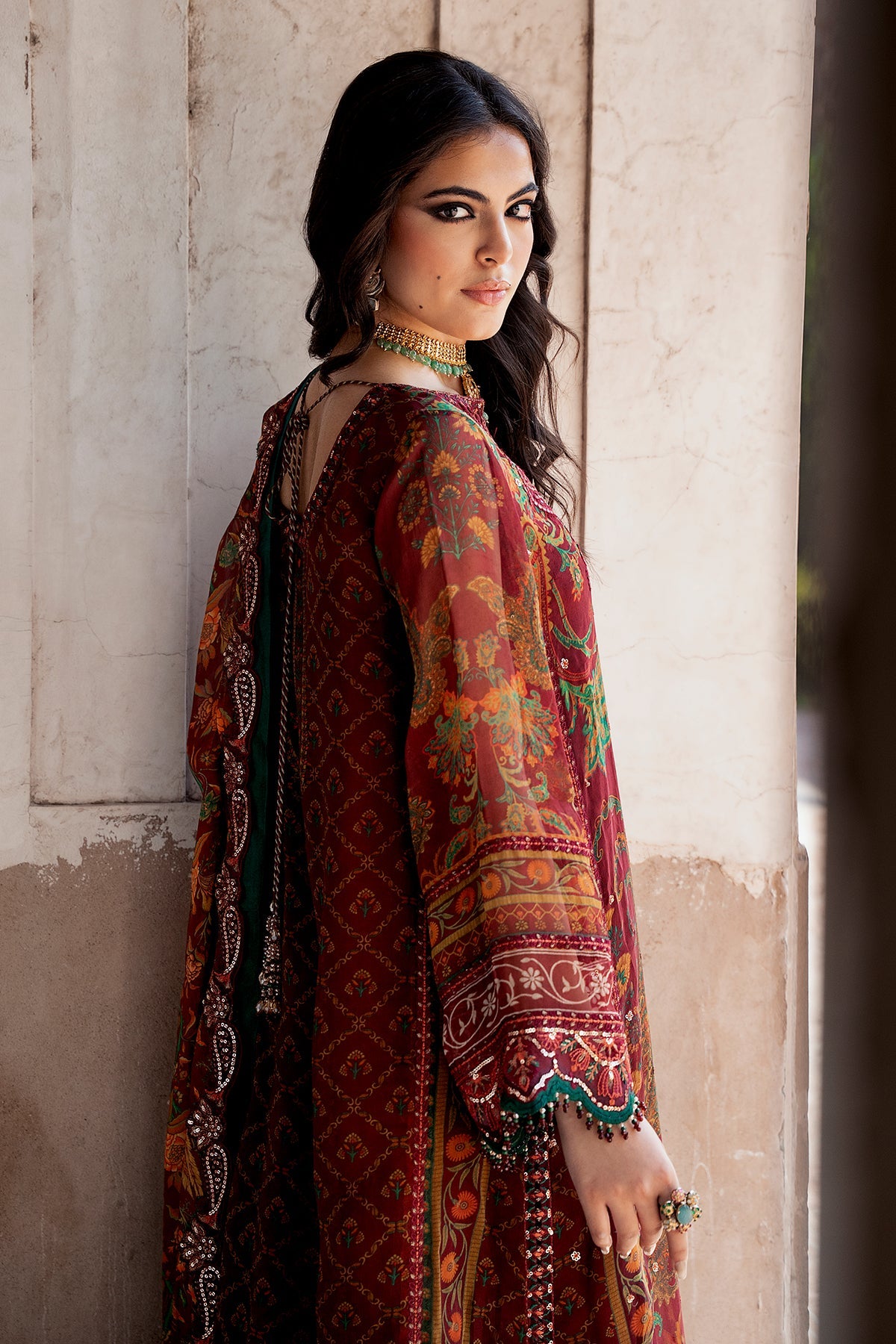 Charizma 3-PC Unstitched Embroidered Chiffon Collection VSLW6-04
