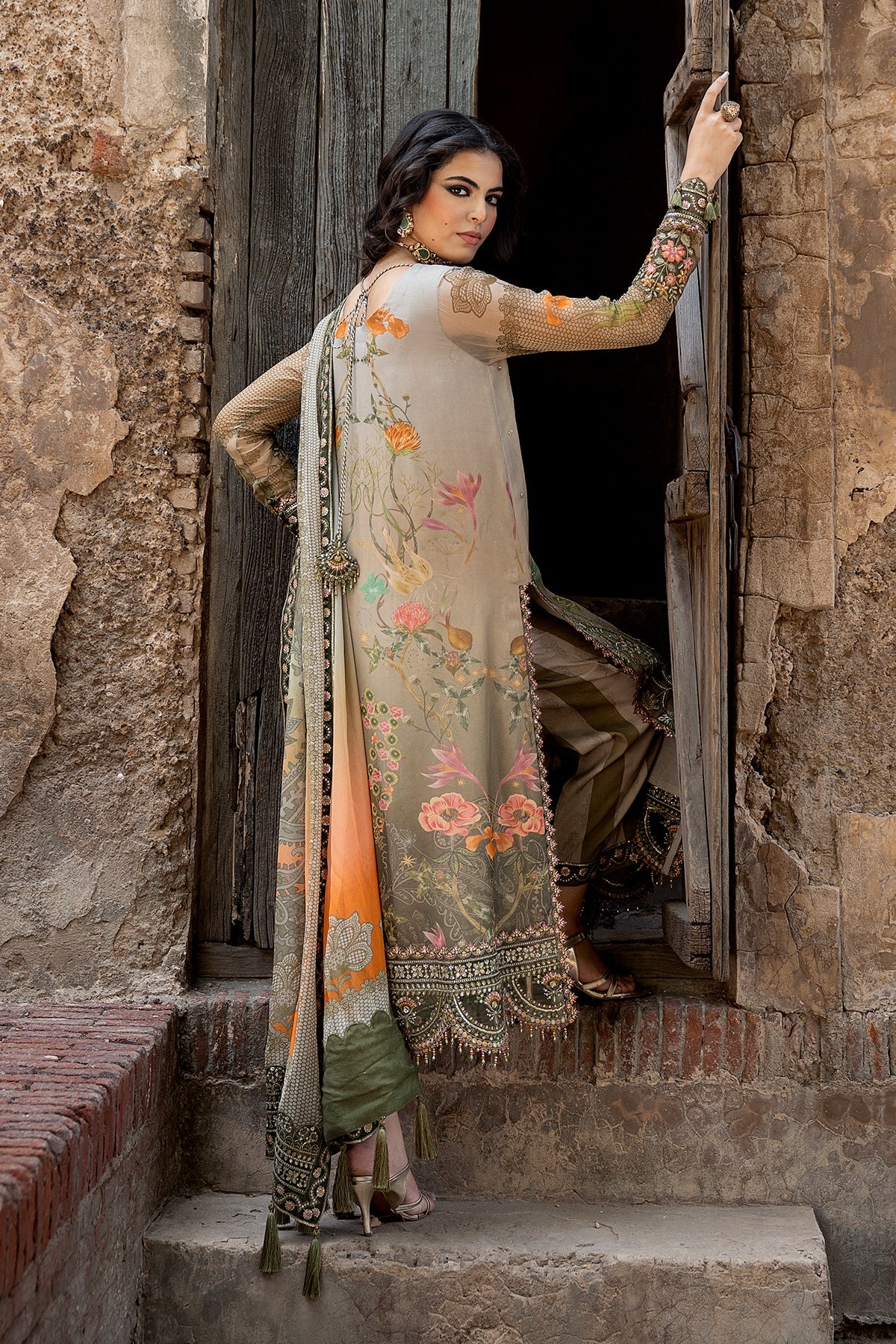 Charizma 3-PC Unstitched Embroidered Chiffon Collection VSLW6-07