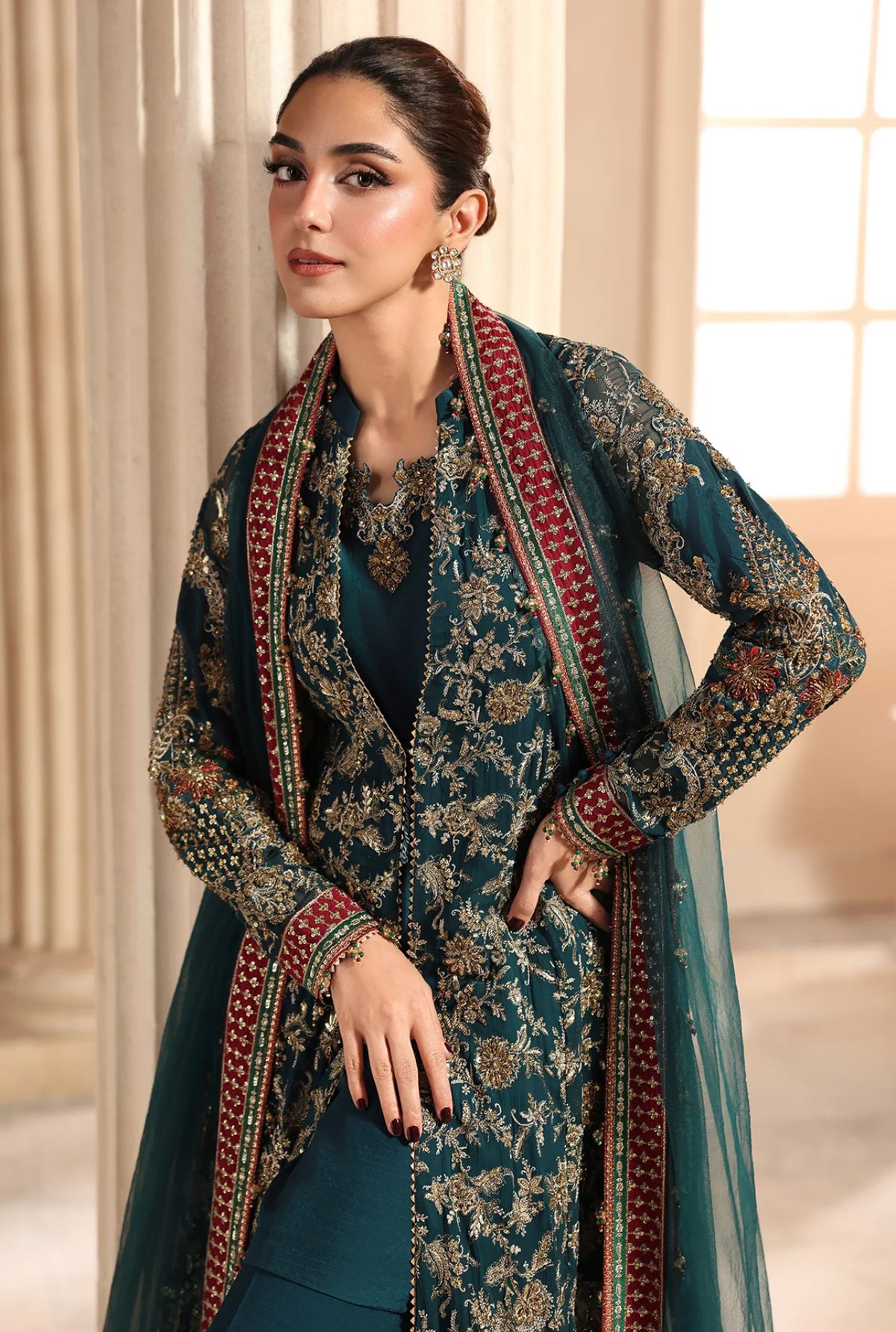 DASTAN-E-JASHAN 3-PC UNSTITCHED EMBROIDERED LUXURY CHIFFON DJW6-05