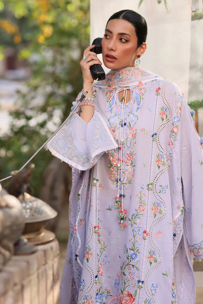 PERIWINKLE MUSE (ZF26-11) | Zaha | Wild Flower Festive Lawn Collection 2026