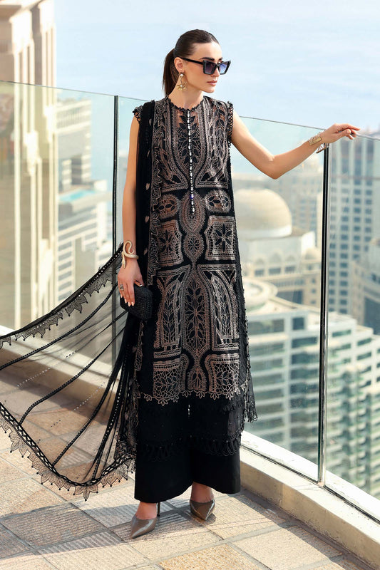 3 Piece Unstitched Embroidered Lawn Suit