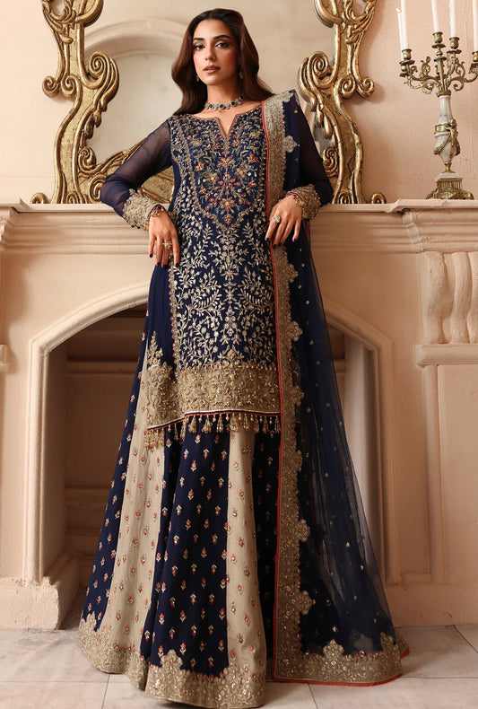 DASTAN-E-JASHAN 3-PC UNSTITCHED EMBROIDERED LUXURY CHIFFON DJW6-02