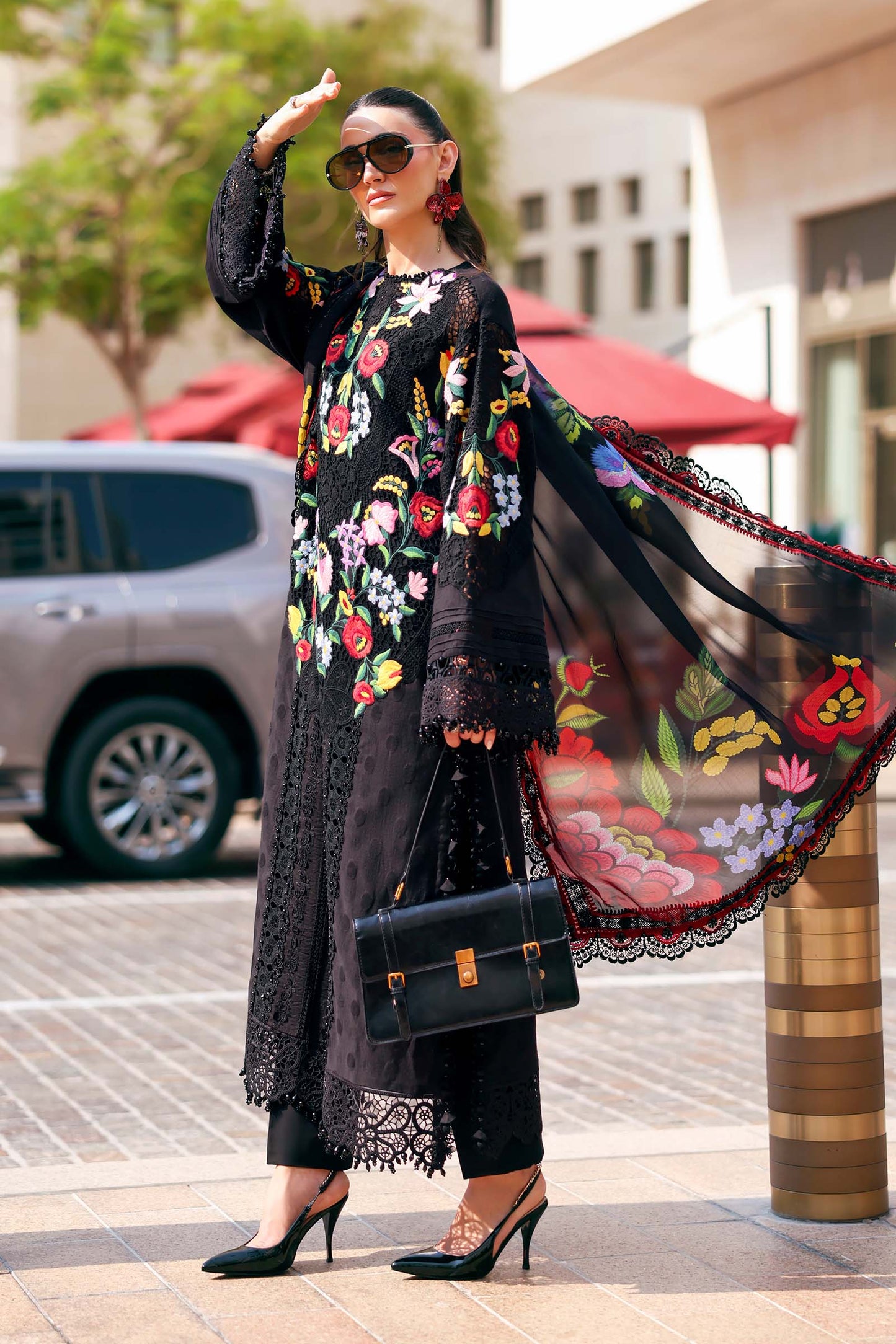 3 Piece Unstitched Embroidered Jacquard Lawn Sui