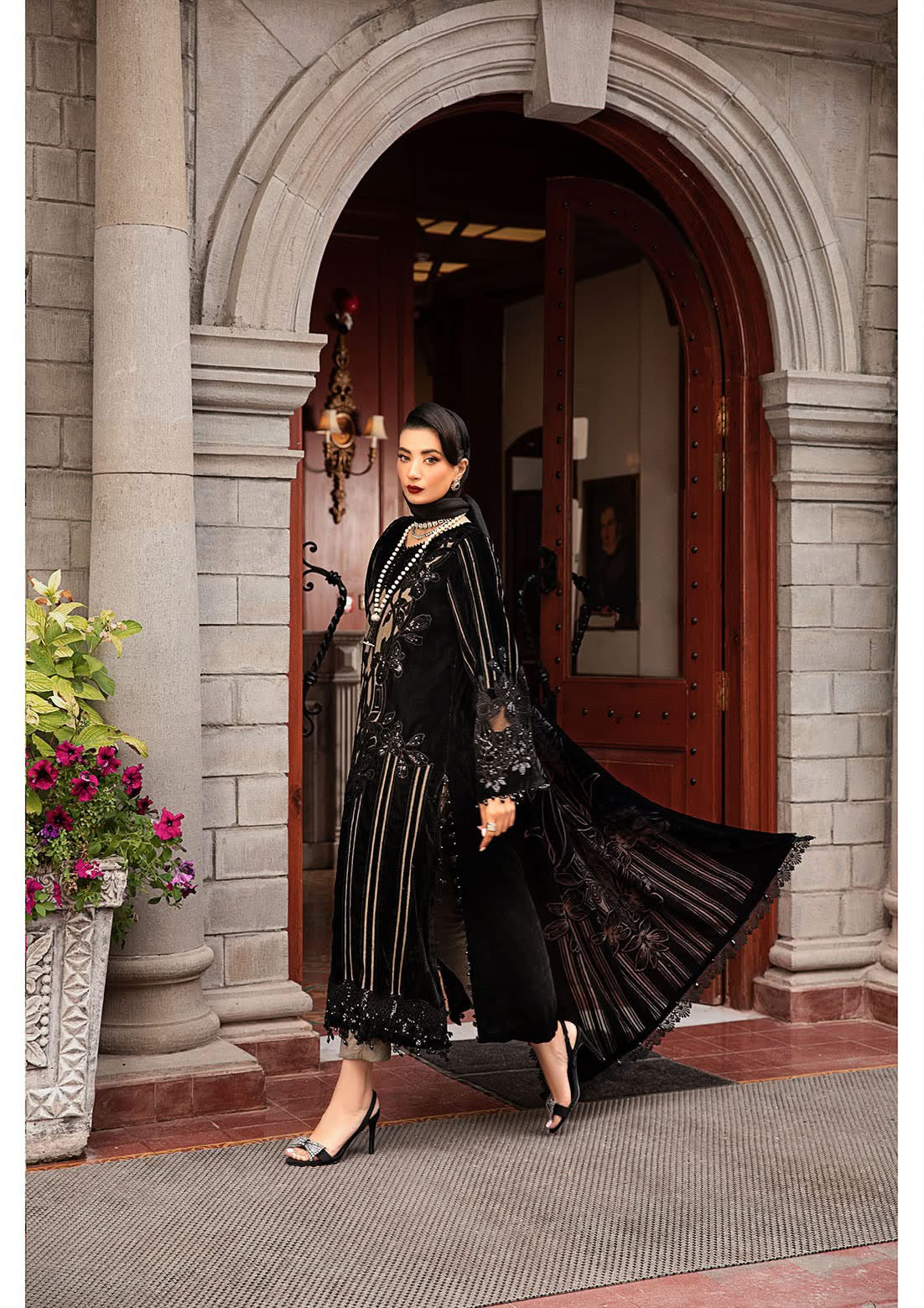 MARIA B                                Unstitched Winter Luxe' 24 | code LN-1205